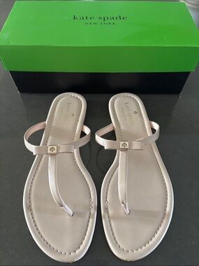 kate spade Penny sandals in warm beige